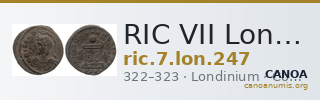 RIC VII Londinium 247 — CANOA