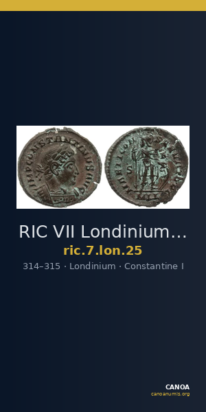 RIC VII Londinium 25 — CANOA