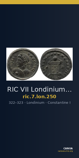 RIC VII Londinium 250 — CANOA