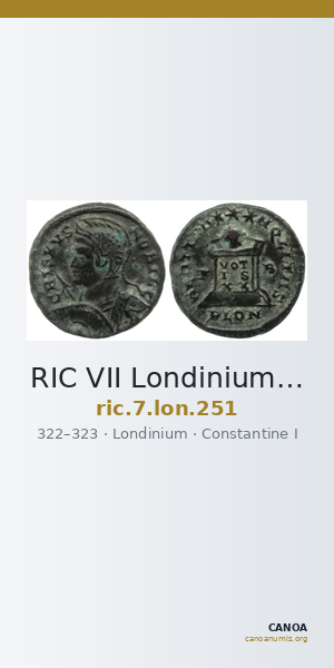 RIC VII Londinium 251 — CANOA