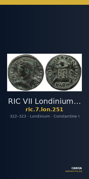 RIC VII Londinium 251 — CANOA