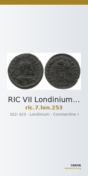 RIC VII Londinium 253 — CANOA