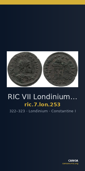 RIC VII Londinium 253 — CANOA