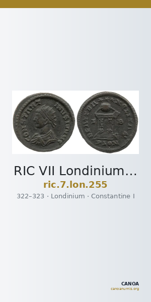 RIC VII Londinium 255 — CANOA