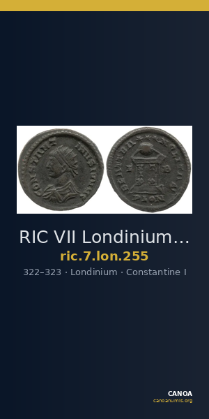 RIC VII Londinium 255 — CANOA
