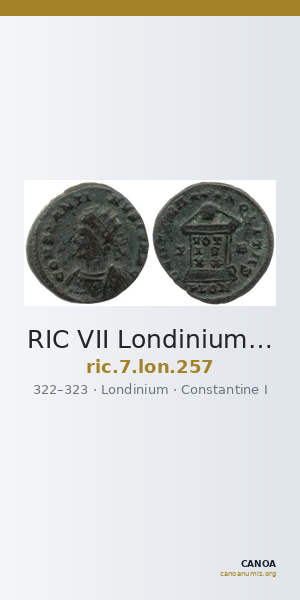 RIC VII Londinium 257 — CANOA