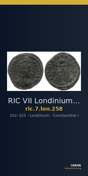 RIC VII Londinium 258 — CANOA