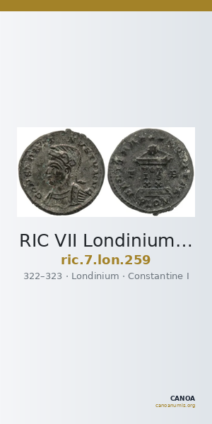 RIC VII Londinium 259 — CANOA