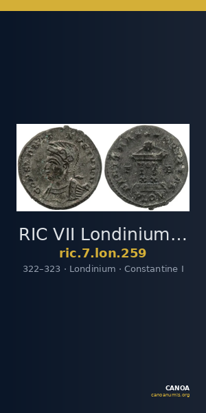 RIC VII Londinium 259 — CANOA