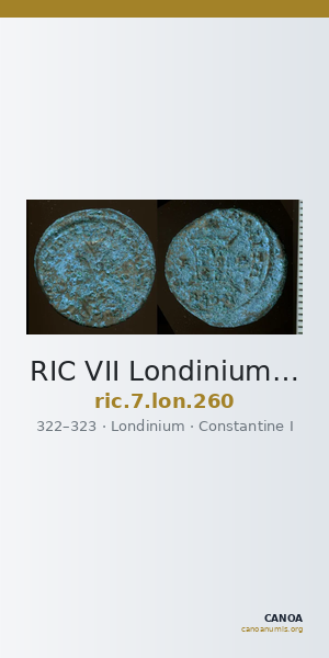 RIC VII Londinium 260 — CANOA