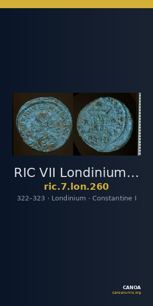 RIC VII Londinium 260 — CANOA