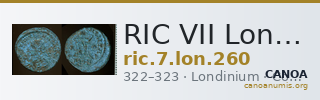 RIC VII Londinium 260 — CANOA