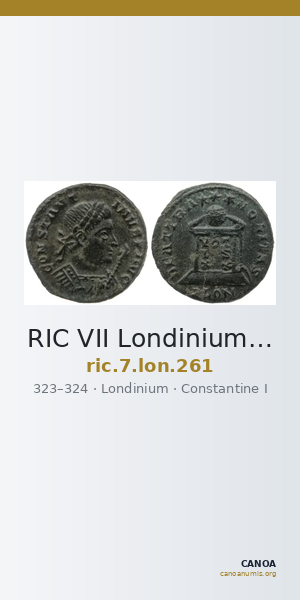 RIC VII Londinium 261 — CANOA