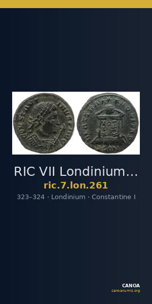 RIC VII Londinium 261 — CANOA