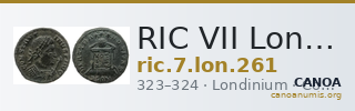 RIC VII Londinium 261 — CANOA