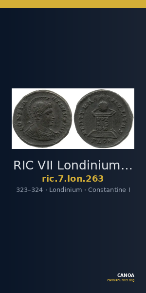 RIC VII Londinium 263 — CANOA