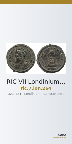 RIC VII Londinium 264 — CANOA