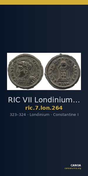 RIC VII Londinium 264 — CANOA