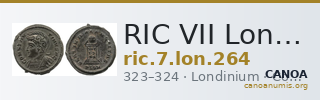RIC VII Londinium 264 — CANOA