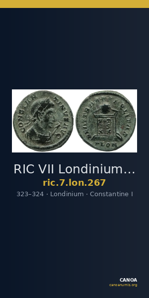 RIC VII Londinium 267 — CANOA