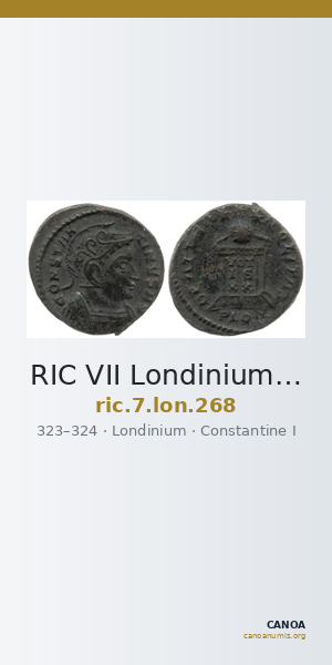 RIC VII Londinium 268 — CANOA
