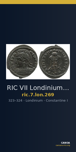 RIC VII Londinium 269 — CANOA