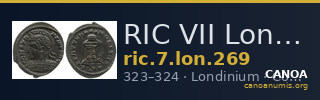 RIC VII Londinium 269 — CANOA