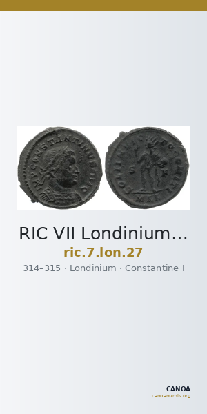 RIC VII Londinium 27 — CANOA