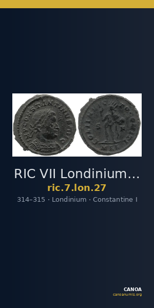 RIC VII Londinium 27 — CANOA