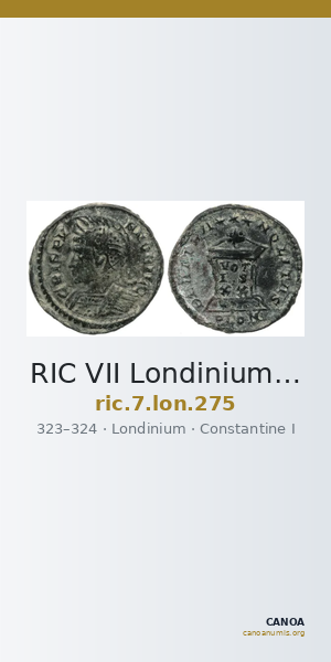 RIC VII Londinium 275 — CANOA