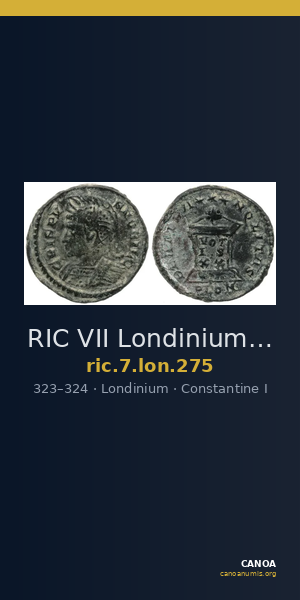 RIC VII Londinium 275 — CANOA