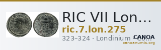 RIC VII Londinium 275 — CANOA