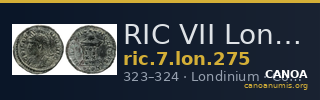 RIC VII Londinium 275 — CANOA