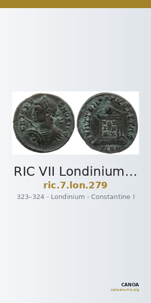 RIC VII Londinium 279 — CANOA