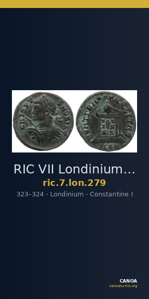 RIC VII Londinium 279 — CANOA