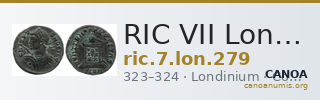 RIC VII Londinium 279 — CANOA