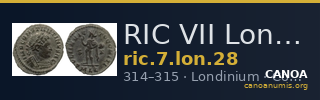 RIC VII Londinium 28 — CANOA