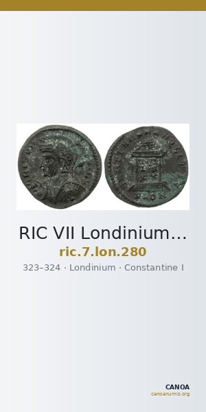 RIC VII Londinium 280 — CANOA