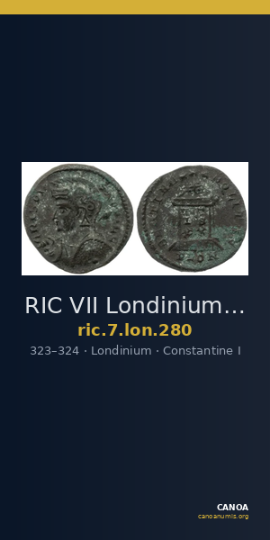 RIC VII Londinium 280 — CANOA