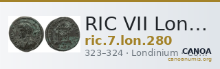 RIC VII Londinium 280 — CANOA