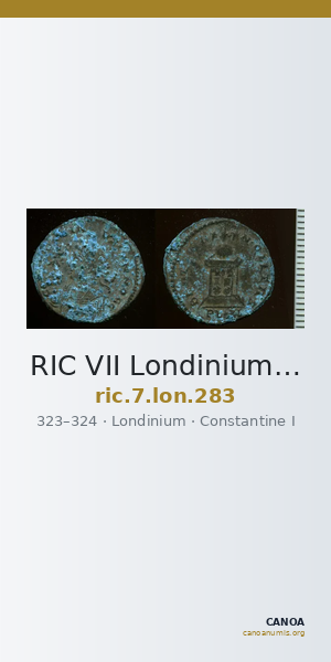 RIC VII Londinium 283 — CANOA