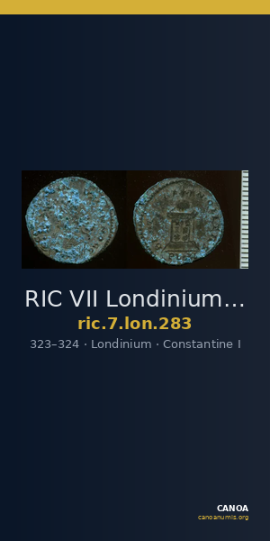 RIC VII Londinium 283 — CANOA