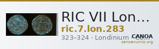 RIC VII Londinium 283 — CANOA