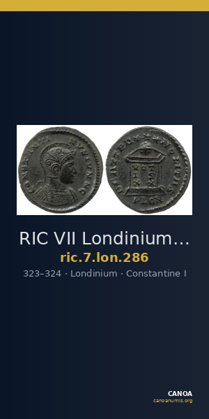 RIC VII Londinium 286 — CANOA