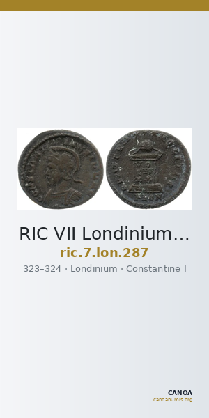 RIC VII Londinium 287 — CANOA