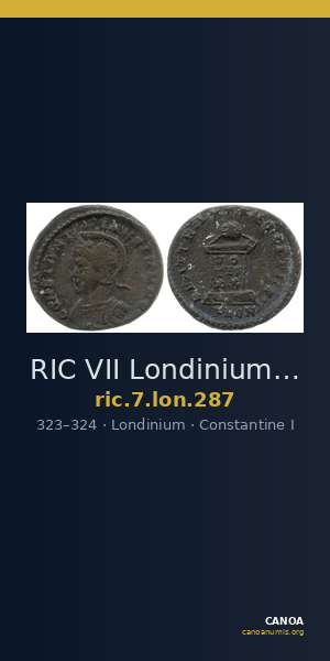 RIC VII Londinium 287 — CANOA