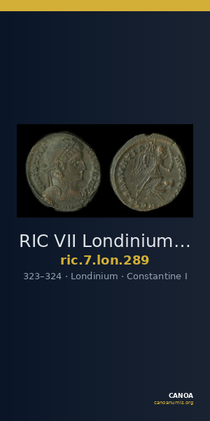 RIC VII Londinium 289 — CANOA