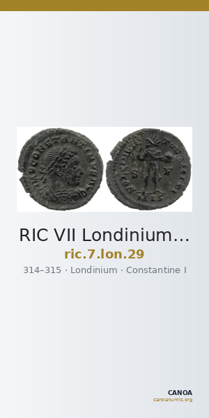 RIC VII Londinium 29 — CANOA