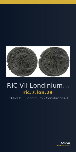 RIC VII Londinium 29 — CANOA