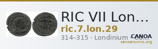 RIC VII Londinium 29 — CANOA
